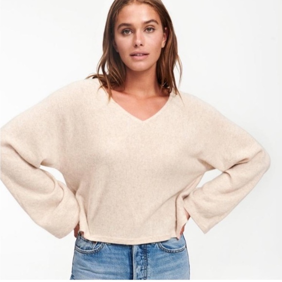 Naadam 100% Cashmere Ivory Pullover - Picture 3 of 5